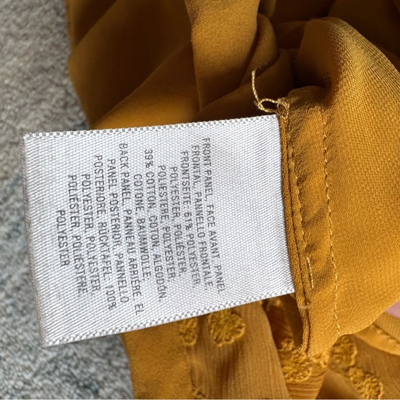 Maeve Mustard Embroidered Blouse - Picture 5 of 5